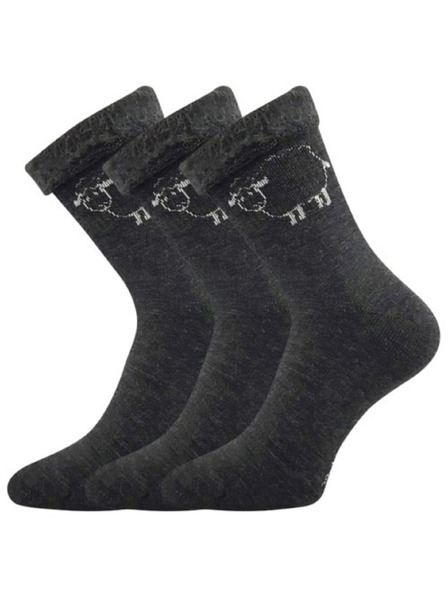 BOMA Dreier-Set - Boma Wollsocken dunkelgrau (Ovečkana)