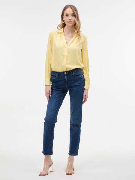 Orsay Gelbe Damen-Bluse mit langem Arm ORSAY