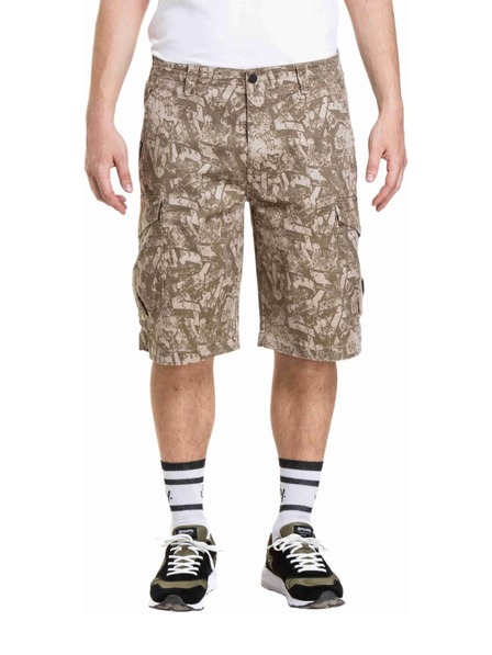 Meatfly Meatfly Herren-Shorts Icon 2.0 Grafitty Beige