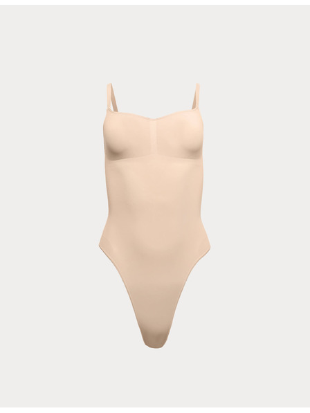 Marks & Spencer Straffender und formender nahtloser Body mit hohem Bund Marks & Spencer beige