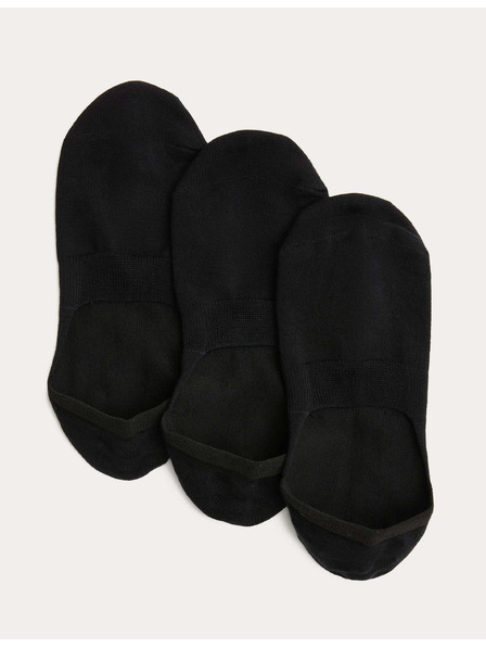Marks & Spencer Kurze Socken aus Ägyptischer Baumwolle, 3er-Set Marks & Spencer Schwarz
