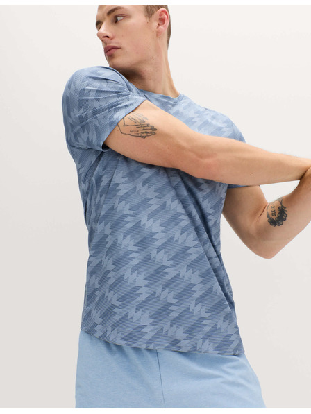 Marks & Spencer Rundhals-Shirt mit Druck Marks & Spencer blau