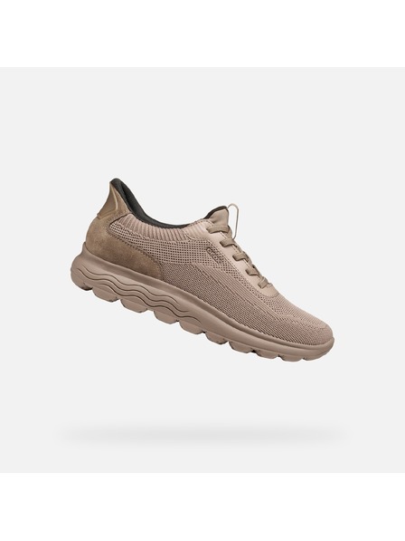 Geox Hellbraune Damen-Sneaker Geox Spherica Plus