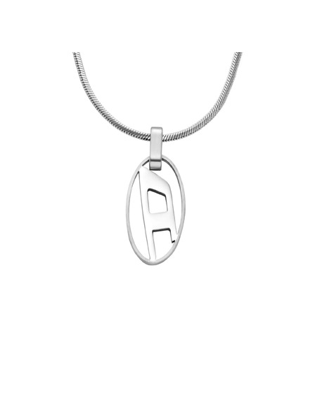 Diesel Herrenstahlhalskette Diesel Oval D Logo DX1342040