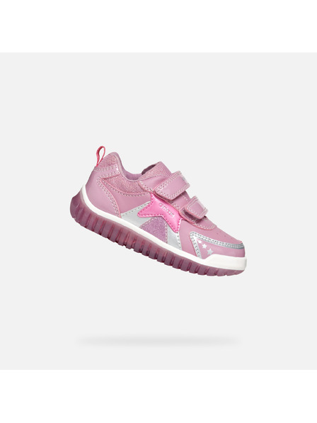 Geox Rosa Mädchen Geox Lightyloo Turnschuhe
