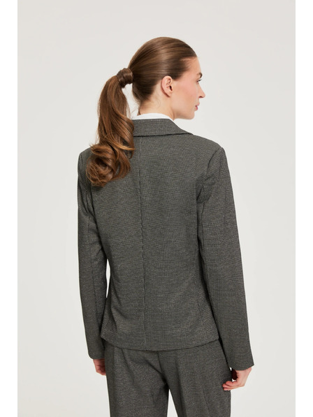 Moodo Einseitiger Blazer grau Moodo