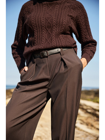 Moodo Elegante Hose mit Falte Moodo