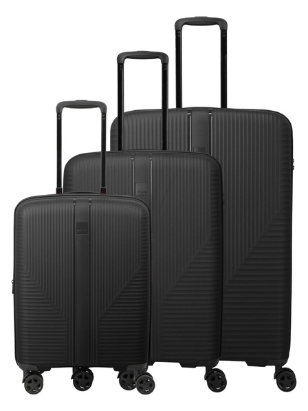 Travelite Reisekofferset Travelite Air Stripe S exp, M exp, L Schwarz