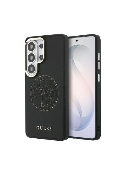 Guess Guess PU Perforiert 4G Logo Magnetische Rückseite für Samsung Galaxy S26 Ultra Schwarz