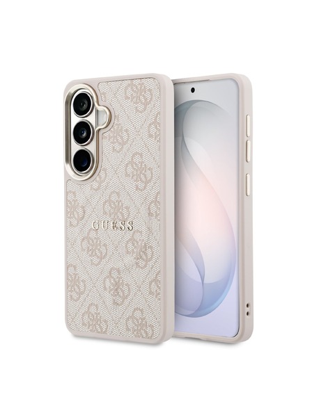 Guess Guess PU Leather 4G Gold Frame Magnetic Rückseite für Samsung Galaxy S26+ Rosa