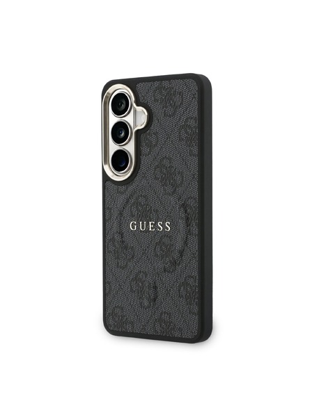 Guess Guess PU Leather 4G Gold Frame Magnetic Rückseite für Samsung Galaxy S26+ Schwarz