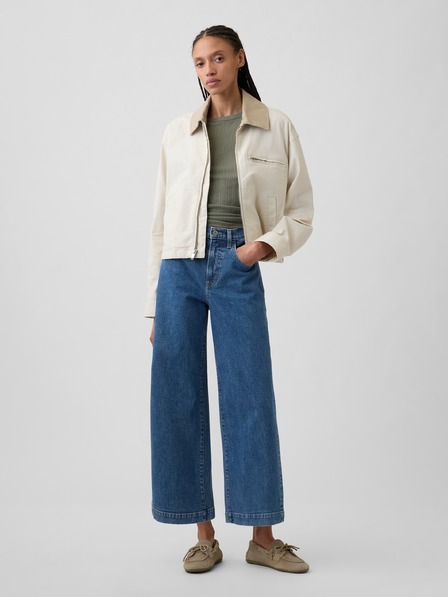 GAP High Rise Wide-Leg Crop Jeans GAP