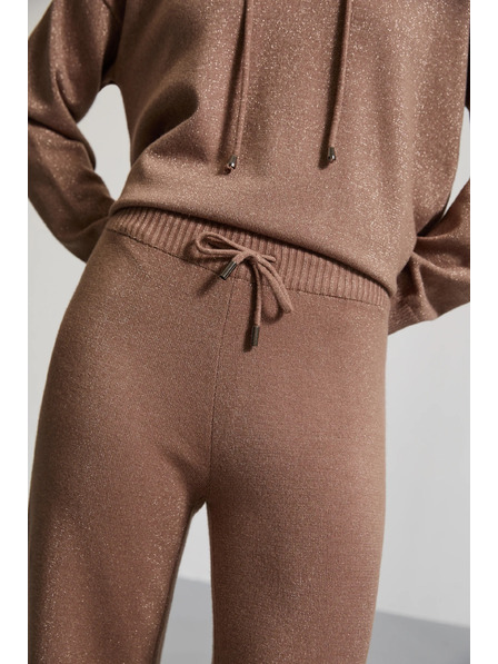 Moodo Hose mit metallischem Faden beige Moodo