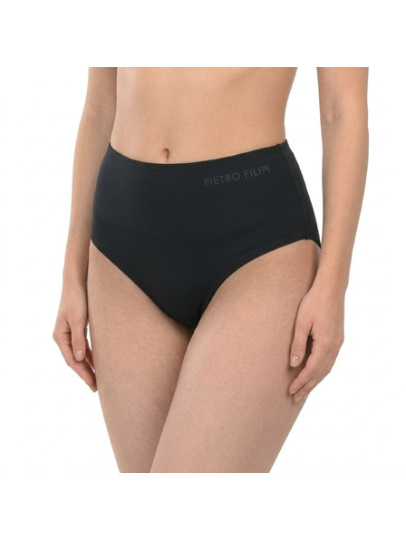 Pietro Filipi Damen Menstruations-Badehose Pietro Filipi Femme hoher Bund heavy Schwarz Unterteil