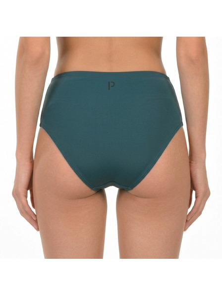 Pietro Filipi Damen Menstruations-Badehose Pietro Filipi Femme hoher Bund heavy Petrol Unterteil