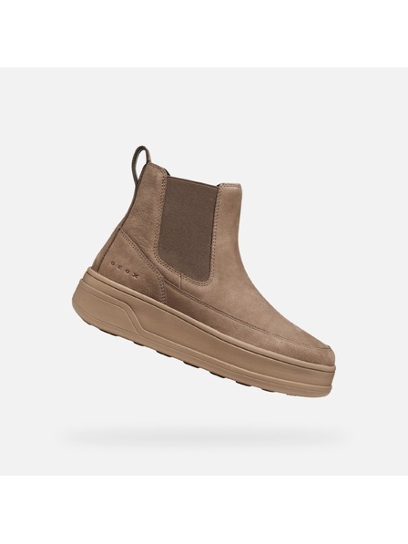 Geox Dunkelbraune Damen-Knöchelschuhe Geox Spherica Ecub-2