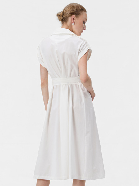 Orsay Weißes knielanges Damen-Trägerkleid in A-Linie im Hemdblusenstil m