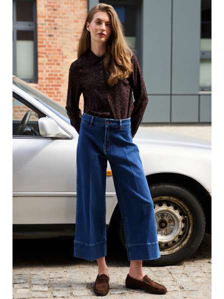 Moodo Culotte-Jeans dunkelblau Moodo