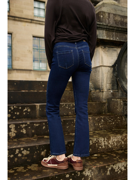 Moodo Bootcut Jeans Dunkelblau Moodo