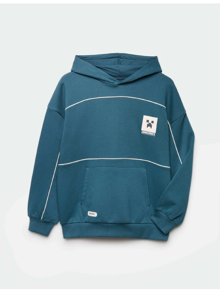 Marks & Spencer Sweatshirt mit hohem Baumwollanteil und Minecraft™ Grafik (6–16 Jahre) Marks & Spencer grün
