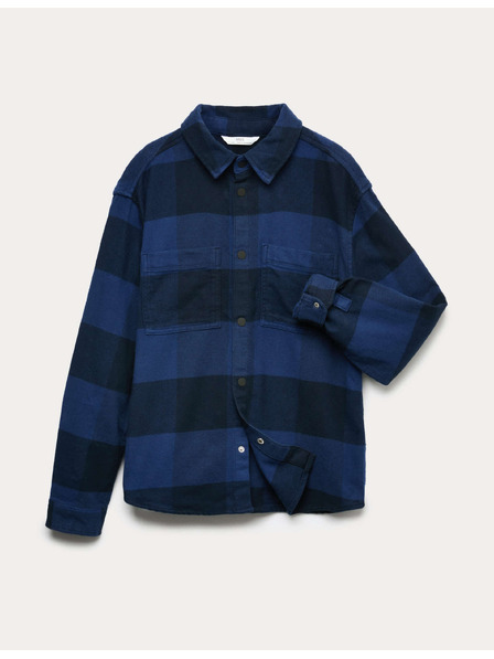 Marks & Spencer Kariertes Hemd aus reiner Baumwolle (6–16 Jahre) Marks & Spencer blau