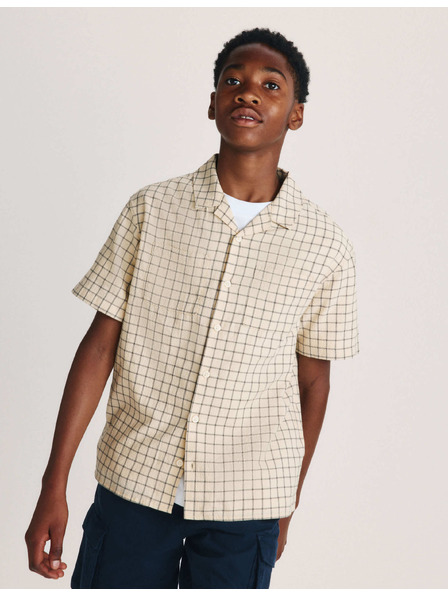 Marks & Spencer Feingekarietes T-Shirt mit hohem Baumwollanteil (6–16 Jahre) Marks & Spencer creme
