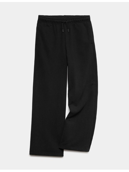 Marks & Spencer Jogginghose mit weitem Beinschnitt, hoher Baumwollanteil (2–16 Jahre) Marks & Spencer schwarz