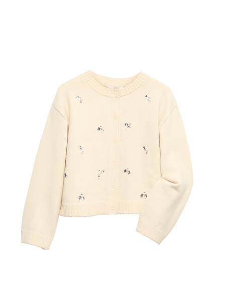 Marks & Spencer Glänzende Strickjacke (6-16 Jahre) Marks & Spencer creme