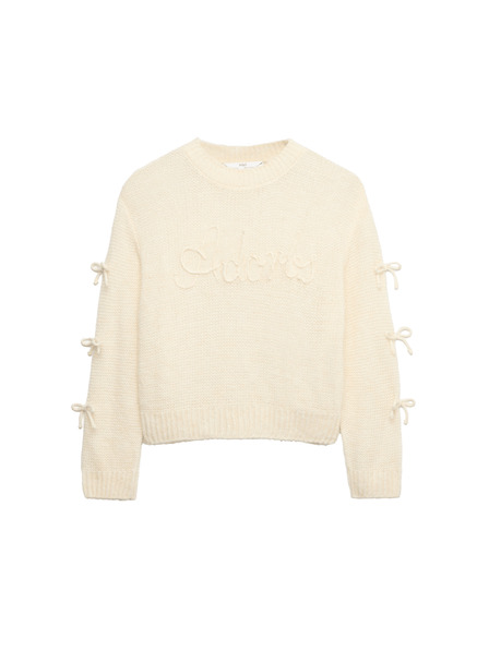 Marks & Spencer Strickpullover mit Aufdruck (6-16 Jahre) Marks & Spencer creme