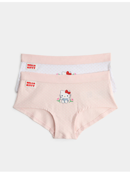 Marks & Spencer Hello Kitty™ Shorts mit hohem Baumwollanteil, 2er-Pack (5–16 Jahre) Marks & Spencer rosa
