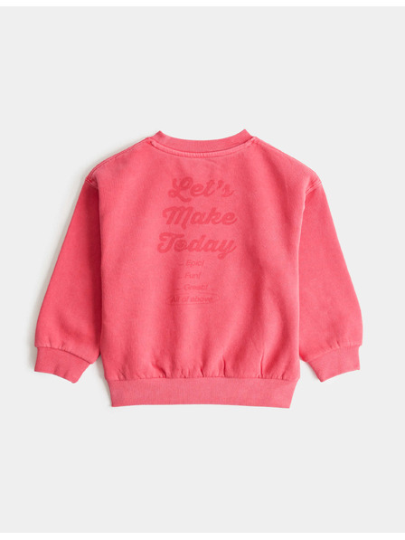Marks & Spencer Sweatshirt mit hohem Baumwollanteil und Grafik (2–8 Jahre) Marks & Spencer rot