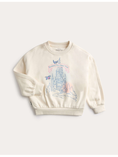 Marks & Spencer Sweatshirt mit Disney Frozen™ Motiv und hohem Baumwollanteil (3–8 Jahre) Marks & Spencer Creme