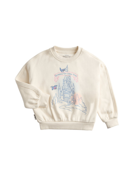 Marks & Spencer Sweatshirt mit Disney Frozen™ Motiv und hohem Baumwollanteil (3–8 Jahre) Marks & Spencer Creme