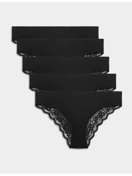 Marks & Spencer Brasilianischer Slip mit Druck und hohem Baumwollanteil Marks & Spencer schwarz