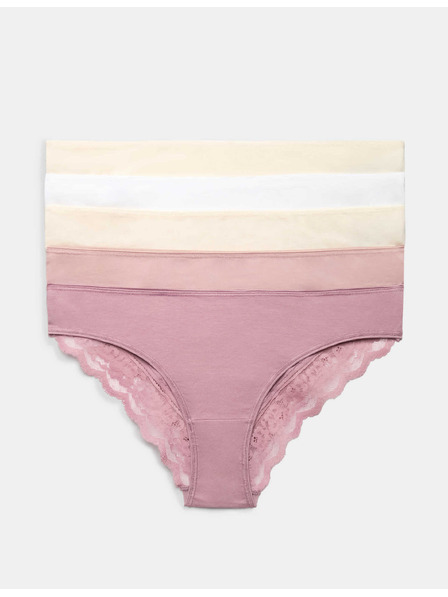 Marks & Spencer Brasilianische Slips mit Print und hohem Baumwollanteil Marks & Spencer rosa