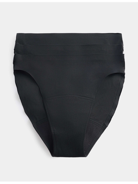 Marks & Spencer Hochgeschnittene Periodenslip mit hoher Saugfähigkeit und unsichtbarem Saum, 3er-Pack Marks & Spencer schwarz