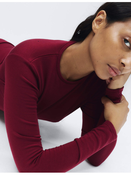 Marks & Spencer Thermotop mit Rundhalsausschnitt, mit Heatgen™-Technologie, mittlere Wärmeleistung Marks & Spencer rot