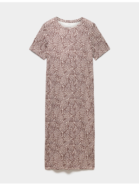 Marks & Spencer Langes Nachthemd mit Druck aus Baumwolle und Modal Marks & Spencer braun