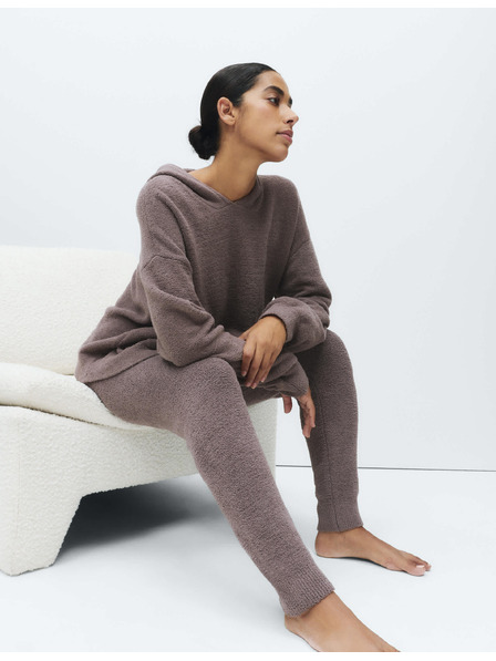 Marks & Spencer Bequeme Haus-Strickleggings Marks & Spencer braun