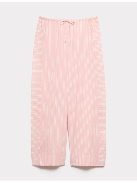 Marks & Spencer Gestreifte Pyjama-Hose aus Batist, 100 % Baumwolle Marks & Spencer rosa