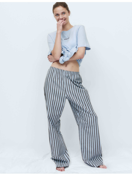 Marks & Spencer Pyjama-Set mit Druck und hohem Baumwollanteil Marks & Spencer blau