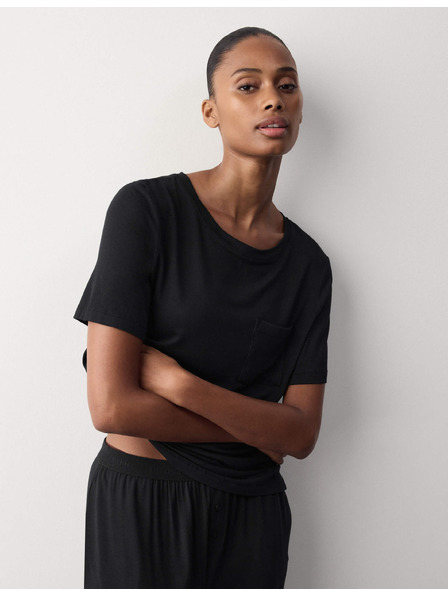Marks & Spencer Pyjama-Oberteil mit Kurzarm und hohem Modalanteil Marks & Spencer Schwarz