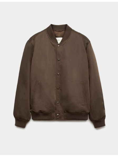 Marks & Spencer Satin-Bomberjacke von Marks & Spencer in Braun