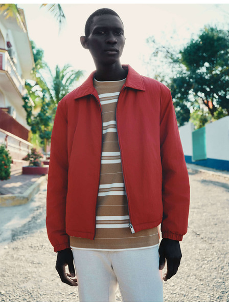 Marks & Spencer Harrington-Jacke mit Polsterung und Reißverschluss Marks & Spencer Rot
