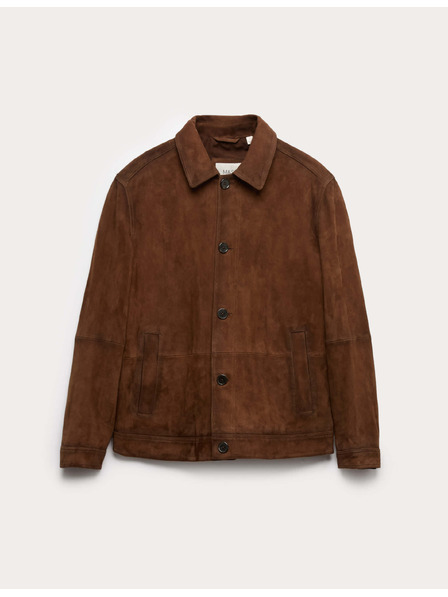 Marks & Spencer Glatte Wildlederjacke Marks & Spencer braun