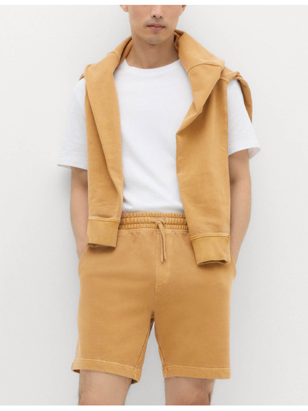 Marks & Spencer Shorts aus reiner Baumwolle mit elastischem Bund Marks & Spencer braun