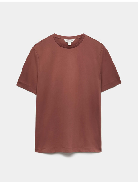 Marks & Spencer T-Shirt aus Premium-Baumwolle, Slim Fit von Marks & Spencer, braun