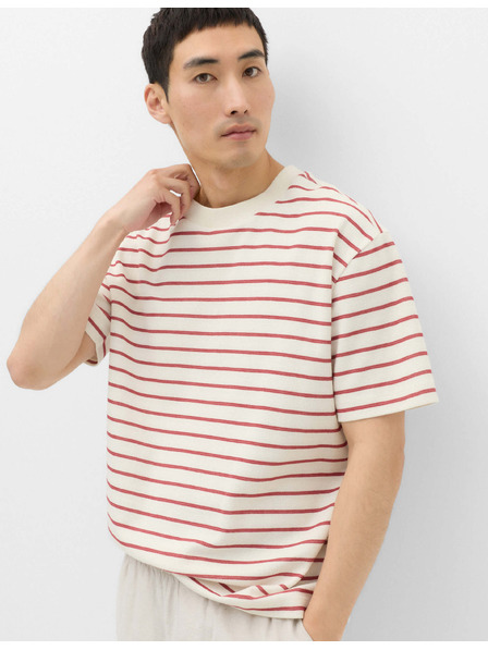 Marks & Spencer Breton T-Shirt mit Struktur und hohem Baumwollanteil Marks & Spencer rot