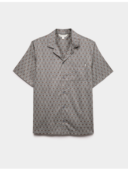 Marks & Spencer Pyjama-Oberteil mit Druck, hoher Baumwollanteil Marks & Spencer blau