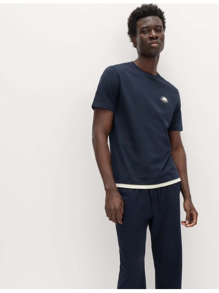 Marks & Spencer Hausober-Teil aus reiner Baumwolle mit Sonnenuntergangs-Grafik Marks & Spencer Marineblau